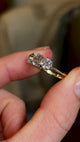 Vintage, 1950s three-stone diamond ring