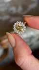 Yellow Sapphire and Diamond Engagement Ring