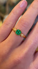 Antique, Edwardian emerald solitaire ring