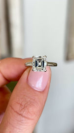 Vintage, Art Deco rare solitaire diamond ring