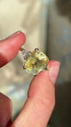 Vintage, Art Deco inspired 11.95ct yellow sapphire & diamond ring