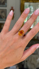 Vintage citrine cocktail ring