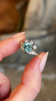 Vintage, 1950s unusual zircon & diamond ring