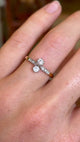 Antique, Edwardian diamond toi et moi ring