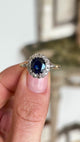 Antique, Victorian sapphire & diamond cluster