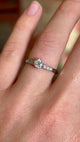 Antique, Edwardian diamond engagement ring
