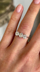 Antique, Edwardian three-stone diamond ring