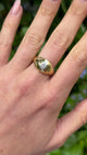 Vintage, 1960s Tiffany & Co Solitaire Diamond Class Ring, 18ct Yellow Gold worn on hand.