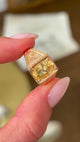 Antique, Late Victorian yellow sapphire signet ring