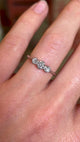 Vintage, 1930s three-stone diamond ring