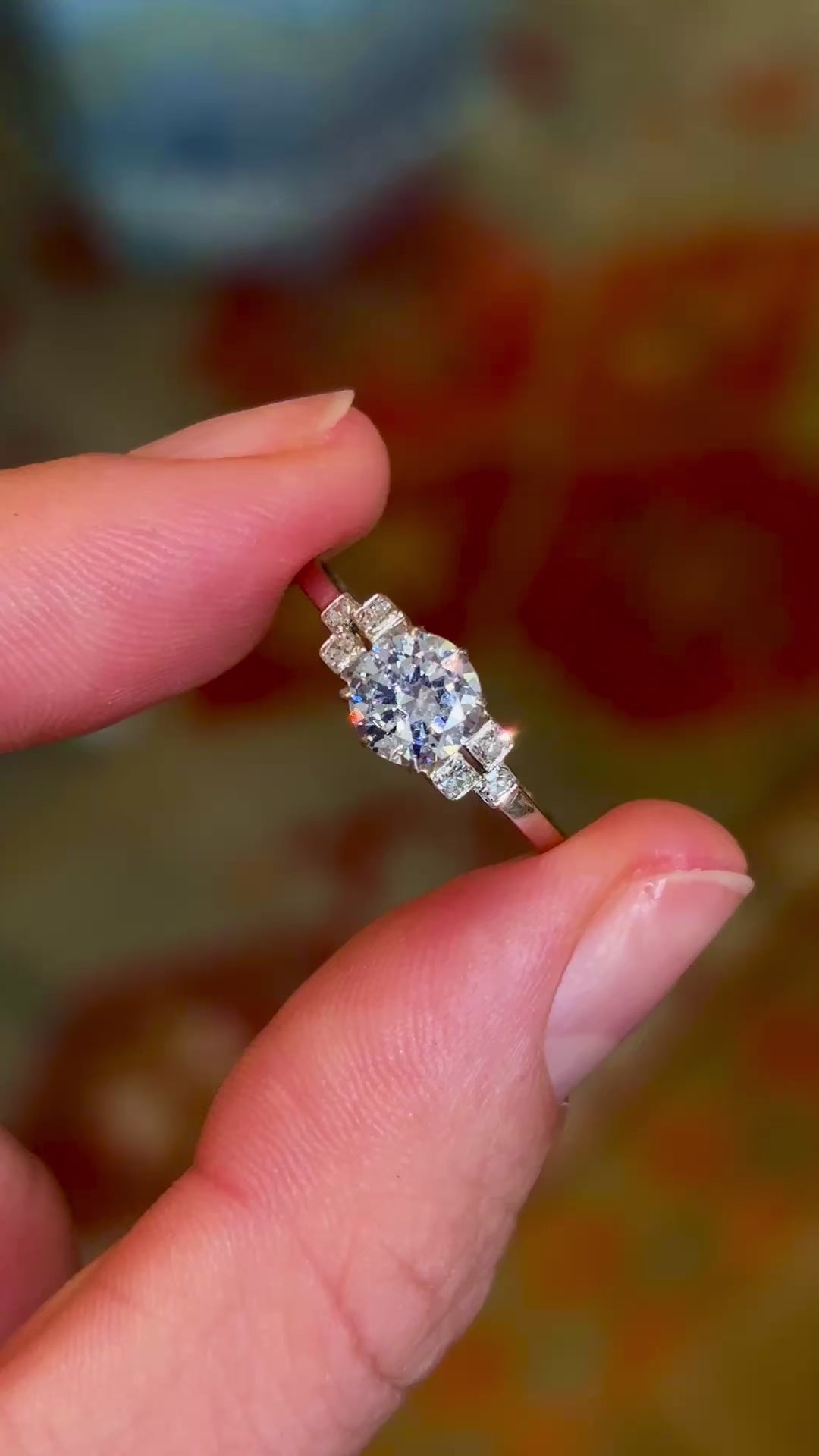 Vintage, 1930s diamond engagement ring