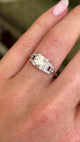 Vintage, Art Deco diamond engagement ring
