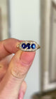 Antique, Edwardian sapphire & diamond dress ring
