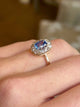 Antique, Edwardian sapphire & diamond cluster ring