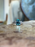 Vintage, Art Deco zircon & diamond ring