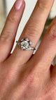 Vintage, 1950s unusual diamond engagement ring
