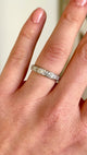 Vintage, 1980s diamond half-eternity ring