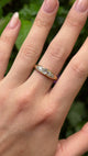 Vintage, 1970s diamond five-stone ring, 18ct yellow gold