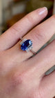 Vintage, Art Deco violet sapphire and diamond ring