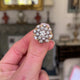 Vintage diamond cluster ring, 18ct rose gold