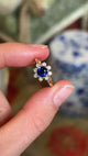 Vintage, 1970s sapphire & diamond cluster ring