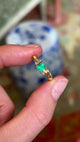 Vintage, 1960s emerald & diamond cluster ring