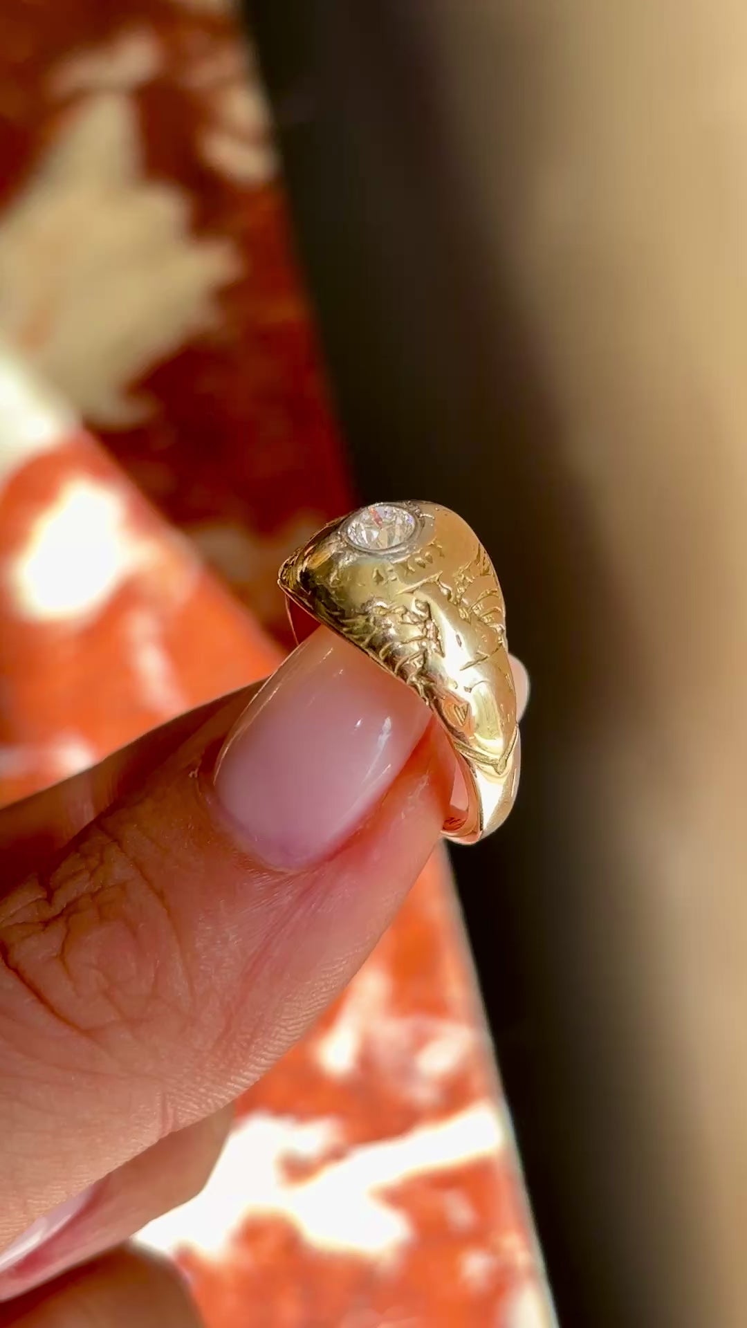 Vintage, 1960s Tiffany & co solitaire diamond class ring