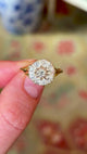 Antique, Edwardian diamond cluster ring