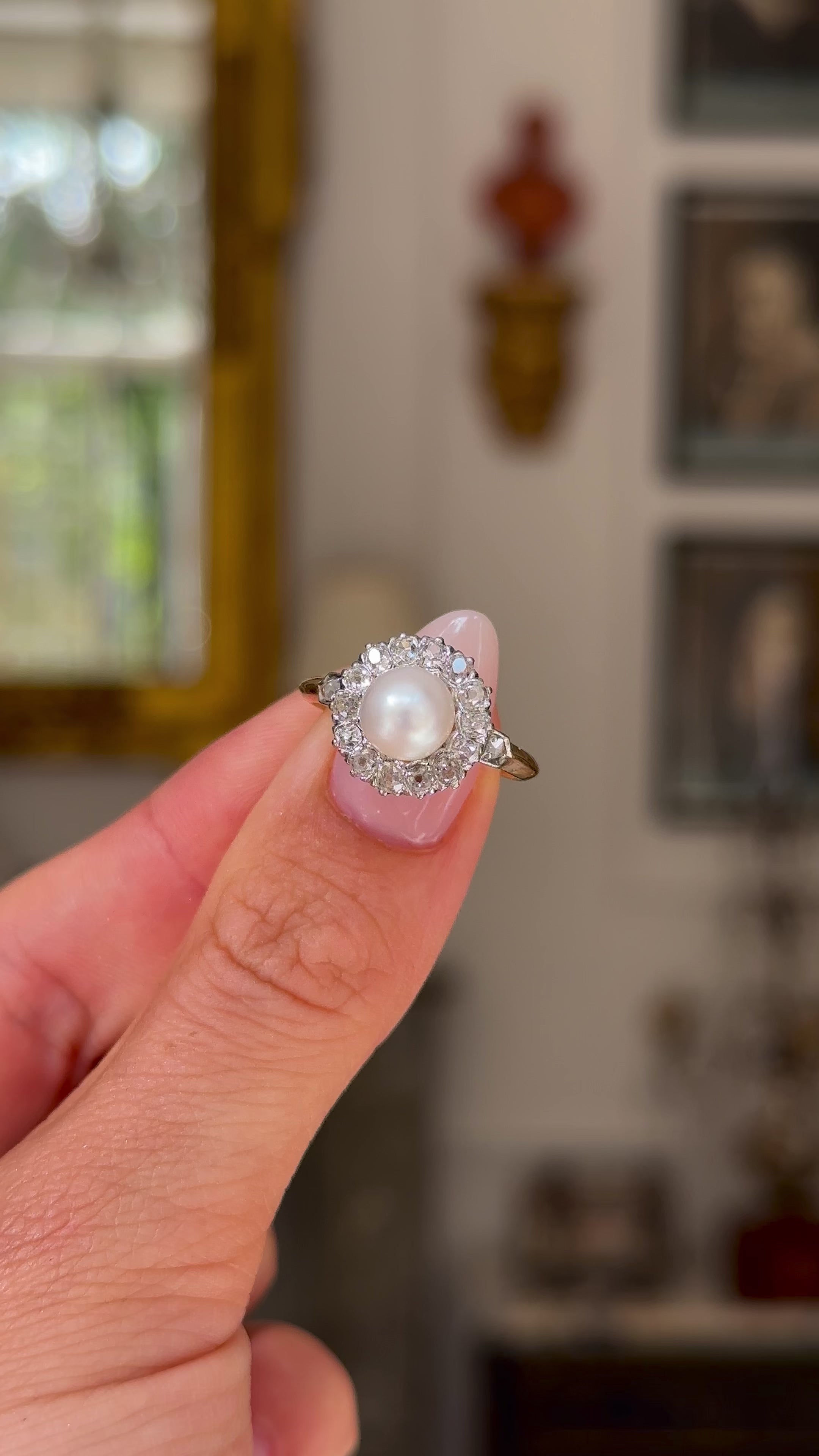 The Antique Victorian 1897 Seed Pearl And Ruby Ring | 936198 |  Sellingantiques.co.uk