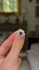 Antique, Art Deco sapphire & diamond three stone ring, platinum