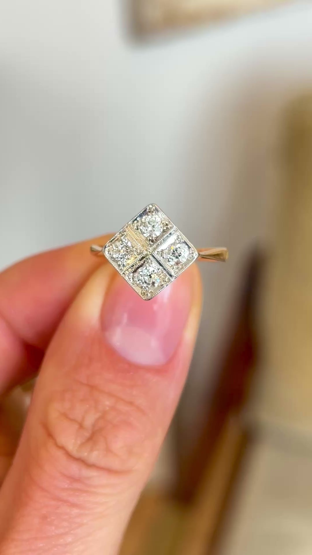 Vintage, Art Deco diamond ring