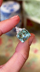 Vintage, Art Deco aquamarine & diamond cocktail ring