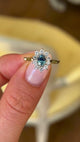 Vintage, 1970s sapphire & diamond cluster ring