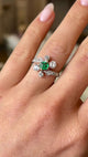 Antique, Belle Époque emerald & diamond