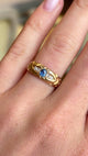 Antique, Late Victorian sapphire & diamond gypsy ring