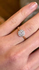 Antique Edwardian diamond daisy cluster ring