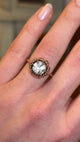 Antique, 19th century, Ottoman Empire rose-cut diamond solitaire ring