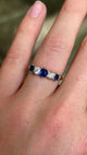 Antique, Edwardian sapphire & diamond five-stone ring