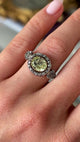 Antique, Georgian chrysoberyl & diamond cluster ring
