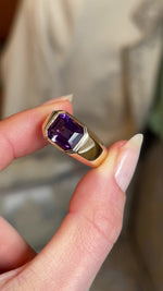 Vintage, amethyst chunky band