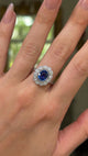 Art Deco, sapphire & diamond cluster ring