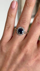 Antique, Victorian sapphire & diamond cluster