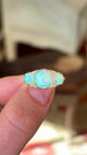 Antique, Victorian opal three-stone ring