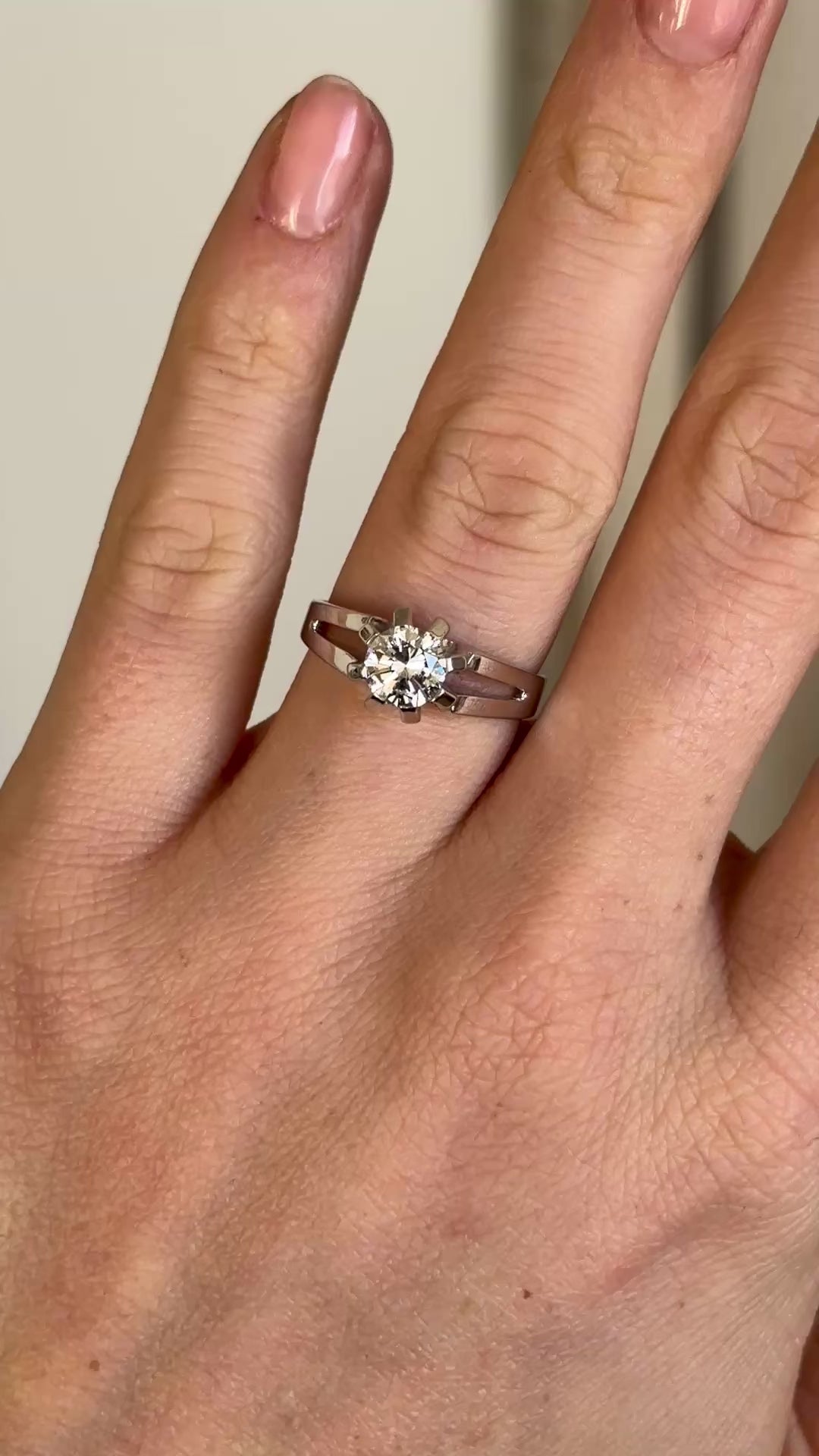 2216-Vintage, 1990s solitaire diamond ring