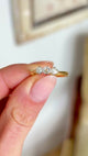 Vintage, 1990s three-stone diamond ring