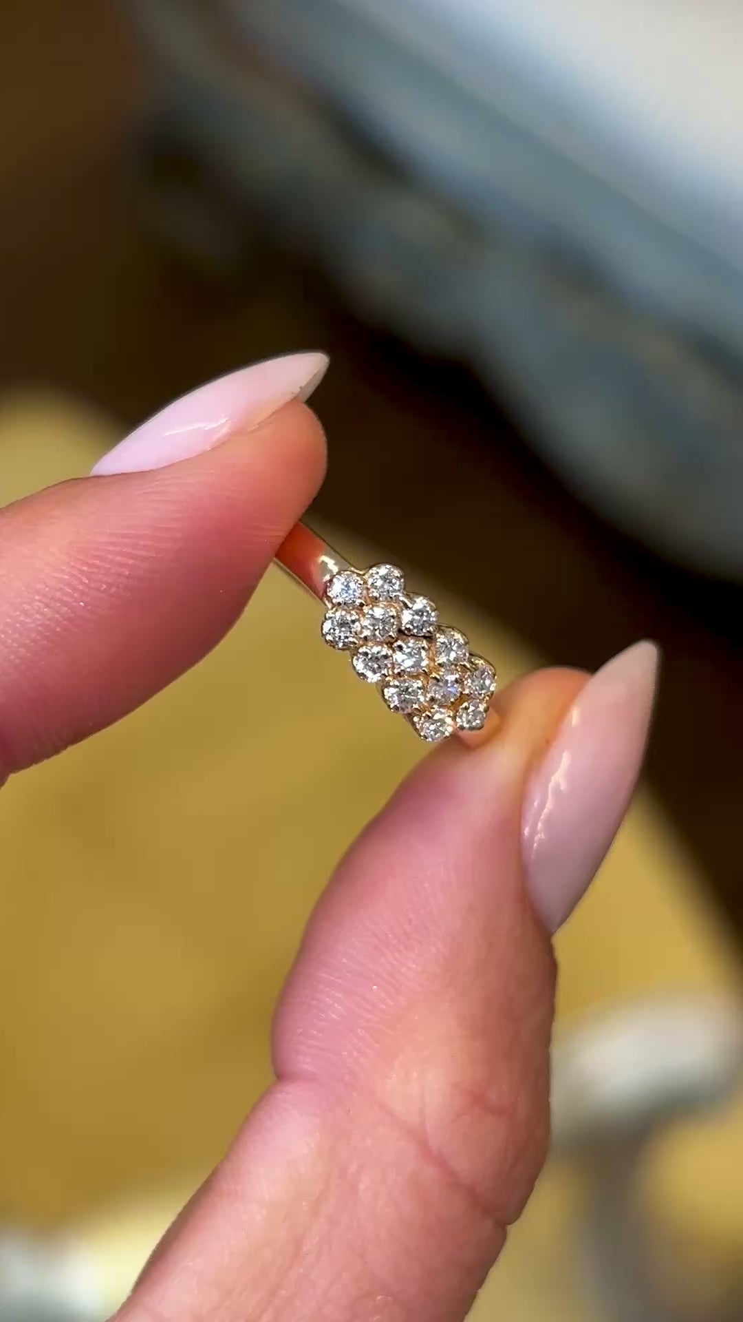 Vintage, 1990s diamond dress ring