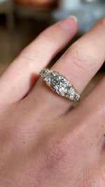Antique, Victorian five-stone diamond engagement ring