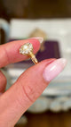 Antique, Edwardian pearl & diamond cluster ring