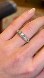 Antique, Victorian diamond five-stone ring
