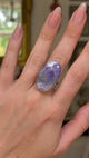 French | powerful, natural amethyst ring, 14ct yellow gold